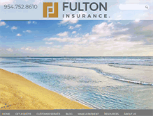Tablet Screenshot of fultonagency.com